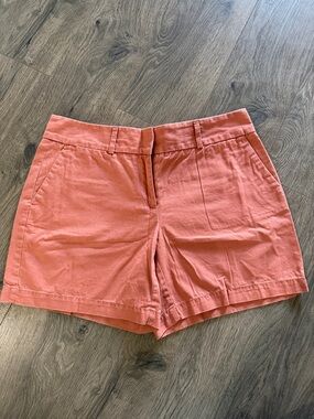 LOFT Coral Tailored Cotton-Blend Shorts
